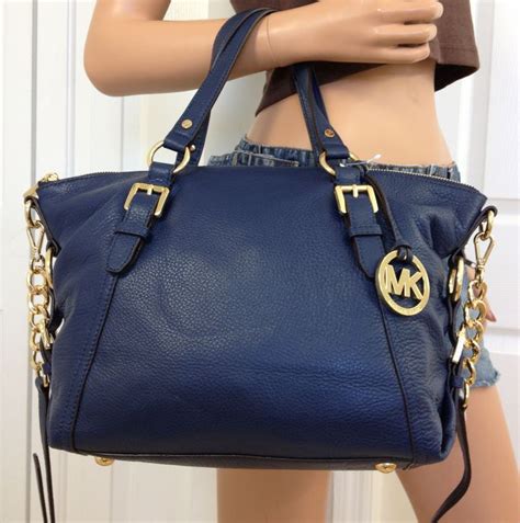 michael kors navy leather bag|baby blue Michael Kors bag.